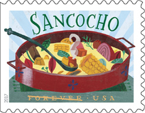 USPS Delicioso stamps 2017 - Sancocho stamp