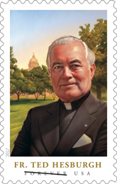 USPS Father Theodore Hesburgh stamp 2017
