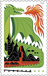 Dragons Stamps, USPS 2018