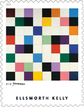 Ellsworth Kelly Forever Stamp, USPS 2019