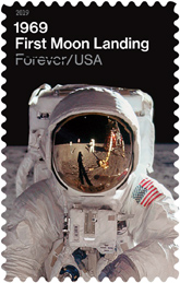 USPS First Moon Landing Stamp 2019