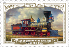 USPS Transcontinental Railroad Forever Stamp of Jupiter 2019