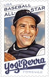 Yogi Berra Stamps, USPS 2021