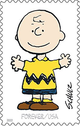 USPS Charlie Brown Stamp, 2022