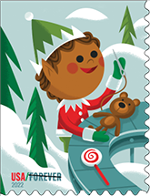 USPS Holiday Elves Stamp, 2022