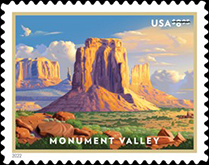 USPS - Monument Valley Priority Mail Stamp, $8.95