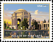 USPS - Palace of Fine Arts Stamp, Express Mail $26.95