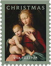 USPS Virgin and Child Stamp, 2022