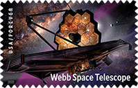 Webb Space Telescope stamp, USPS 2022