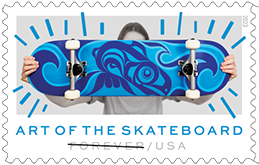 USPS - Art of the Skateboard Stamp, 2023