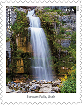 USPS, Waterfalls Forever Stamp (Stewart Falls, Utah), 2023