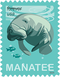 USPS Save Manatees Stamp