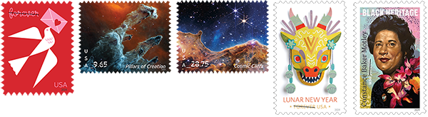 USPS January Stamp Issues 2024