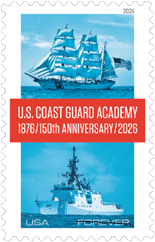 USPS U. S. Coast Guard Acedemy Forever Stamp 2026